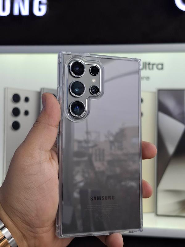 گارد شیشه‌ای شفاف Galaxy S24 Ultra