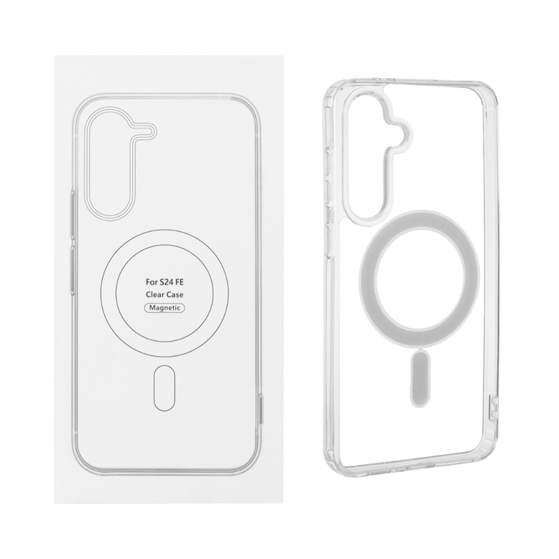 کاور شفاف مگ سیف دار مناسب برای گوشی موبایل گلکسی S24 FE