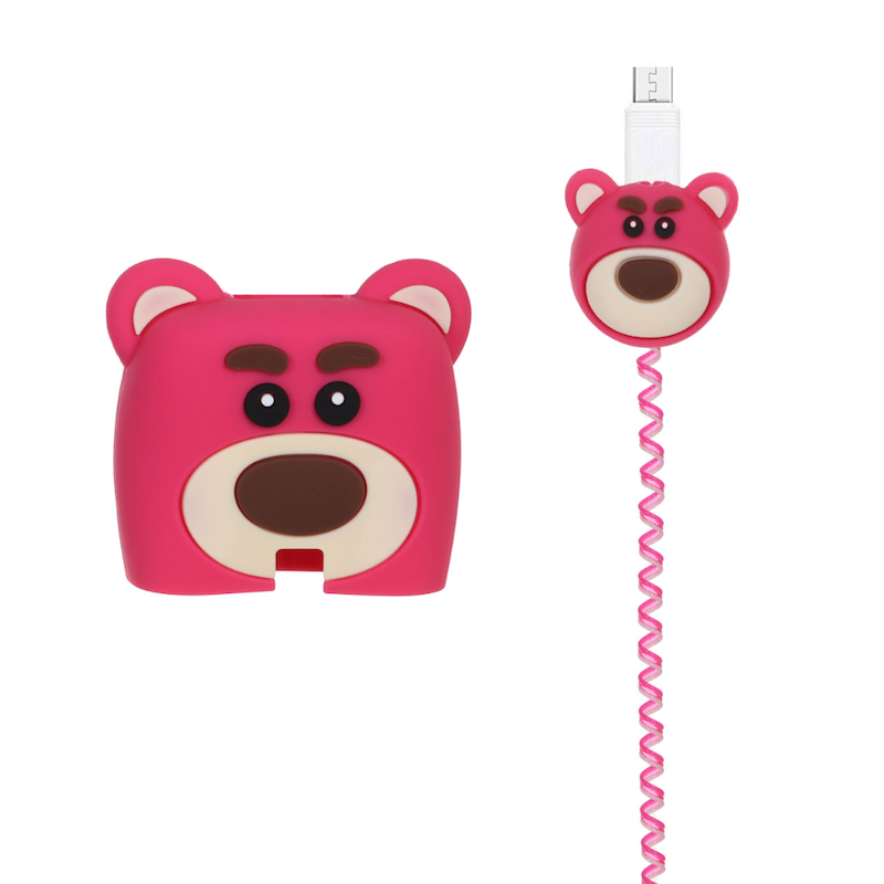 ست محافظ کابل و شارژر سامسونگ 3 پین طرح خرس