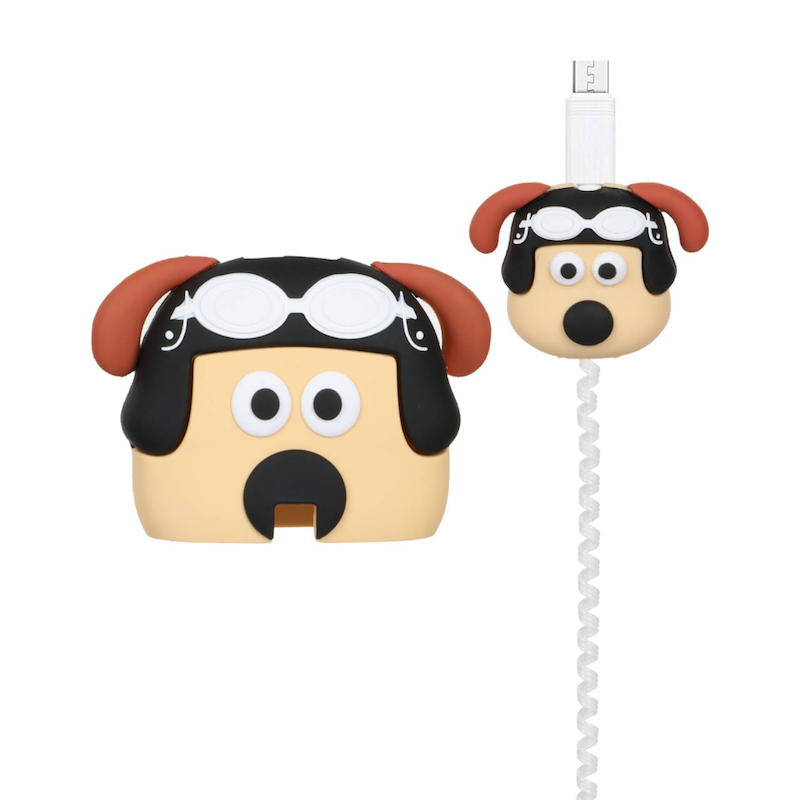 ست محافظ کابل و شارژر سامسونگ 3 پین طرح سگ خلبان