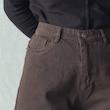 شلوار کتان قهوه ای