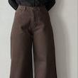 شلوار کتان قهوه ای