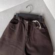 شلوار کتان قهوه ای