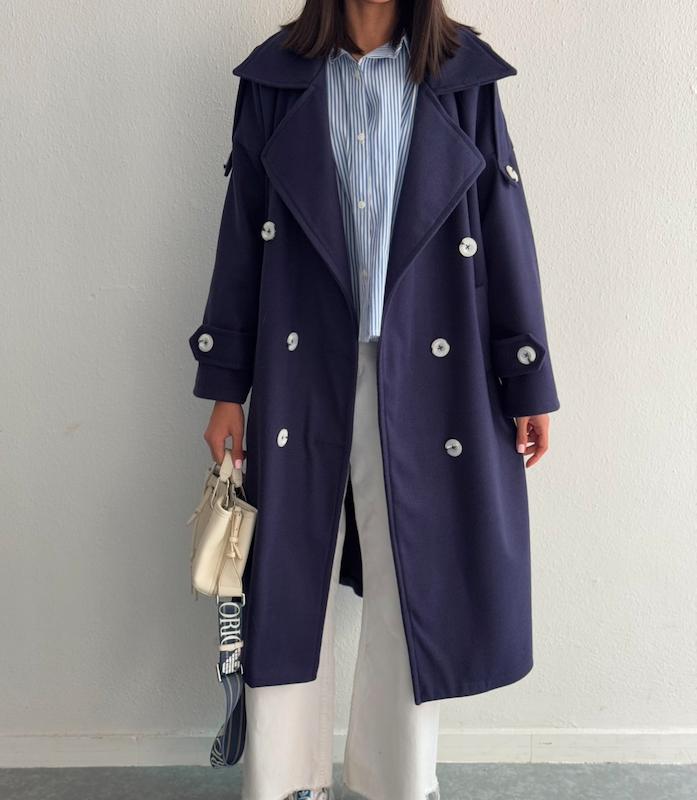 پالتو فوتر سرمه ای