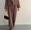 شلوار کرپ قهوه ای