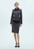 Mango Double Zip Striped Jacket