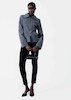Mango Double Zip Striped Jacket