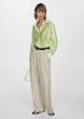 Mango Satin lyocell shirt