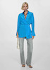 Mango Long satin shirt