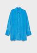 Mango Long satin shirt