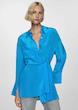 Mango Long satin shirt