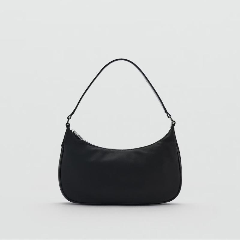 Mango Small nylon shoulder bag