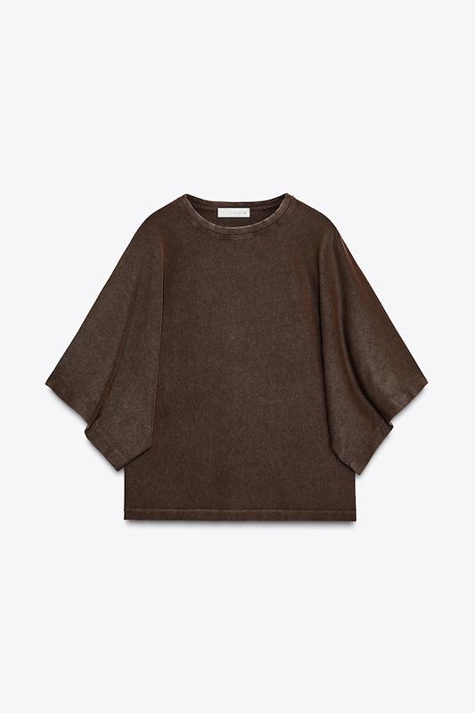 ZARA LOOSE-FITTING SHORT SLEEVE T-SHIRT