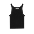 ZARA Black Ribbed Tank Top - Outlet