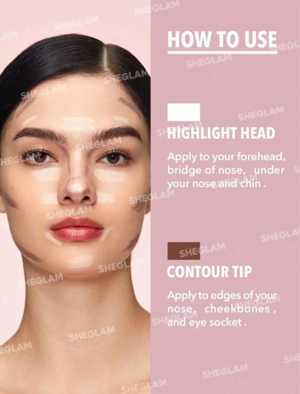 کانتور و هایلایتر دو سر | 2 in 1 contour & Highlight
