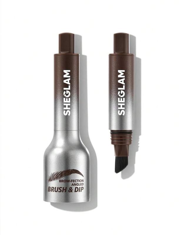 هاشور ابرو شیگلم مدل BROW FECTION ANGLED BRUDH & DIP رنگ Chocolate