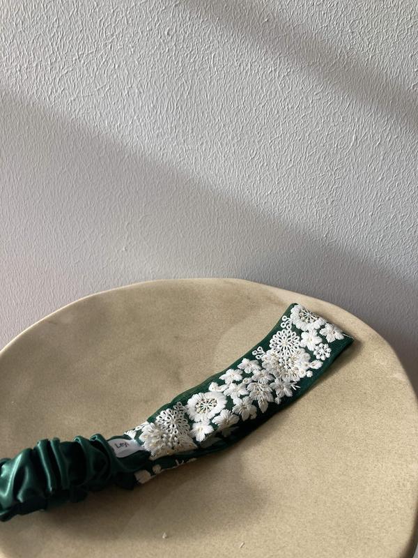 هدبند شکوفه نور سبز