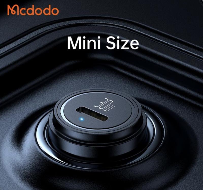 شارژر فندکی ۳۰ وات Mcdodo بهمراه کابل 