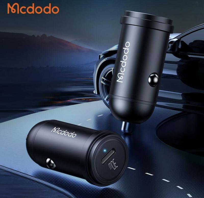 شارژر فندکی ۳۰ وات Mcdodo بهمراه کابل 