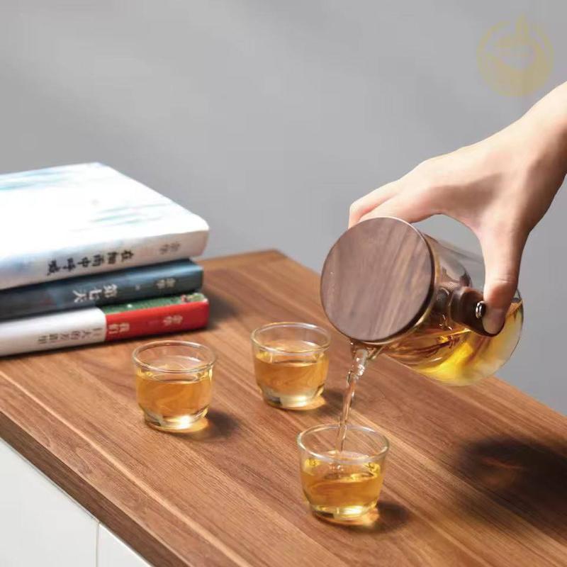 ست مینی چایی با لیوان گردویی 