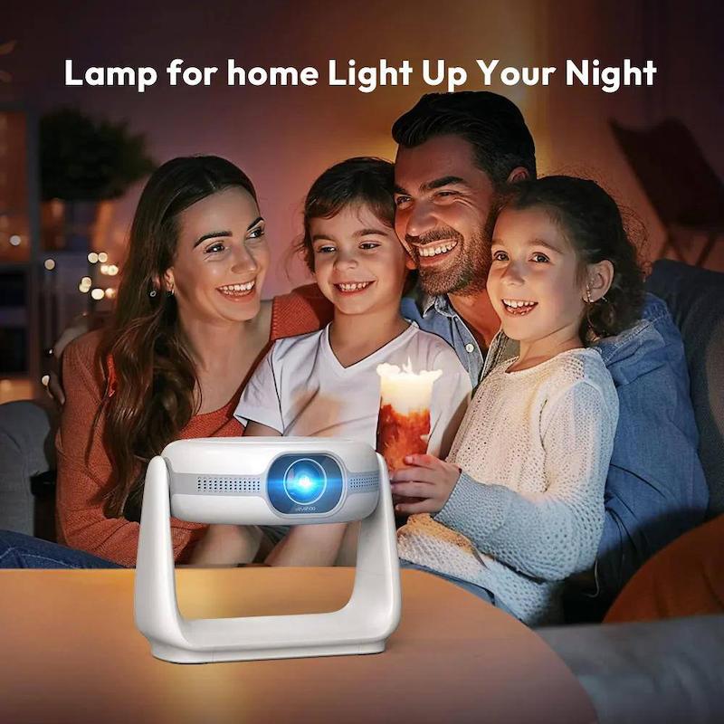 ویدئو پروژکتورهای شارژی قابل حمل + چراغ خواب LED 