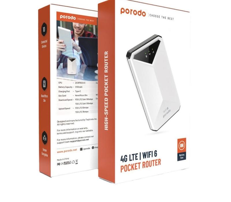 مودم جیبی 4G / LTE Porodo