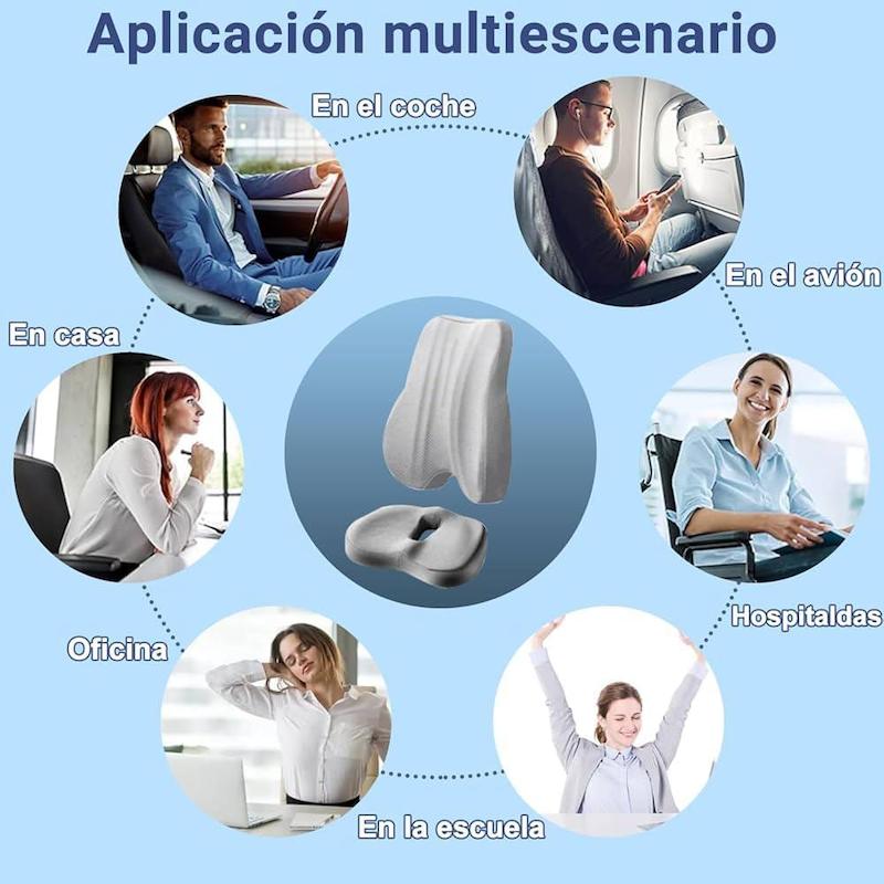 پکیج بالشتک صندلی و پشتی ارگونومیک