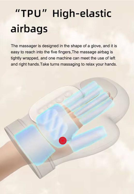 ماساژور هوشمند دست Smart hand massager با گرمایش و کمپرس هوا