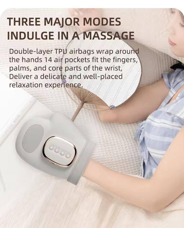 ماساژور هوشمند دست Smart hand massager با گرمایش و کمپرس هوا