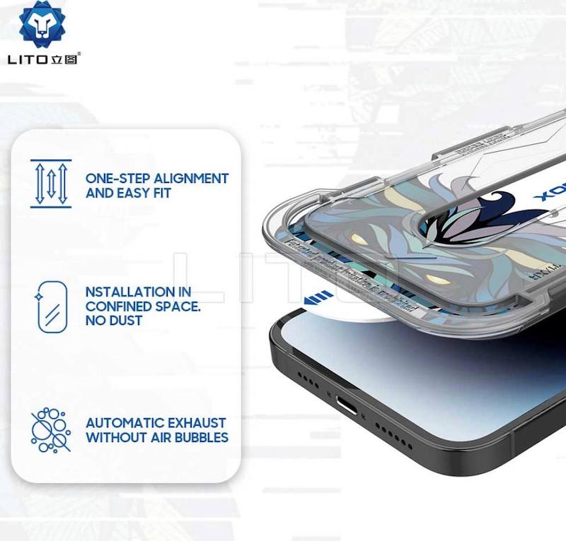 گلس +D  از برند لیتو همراه اپلیکاتور نصب آسان