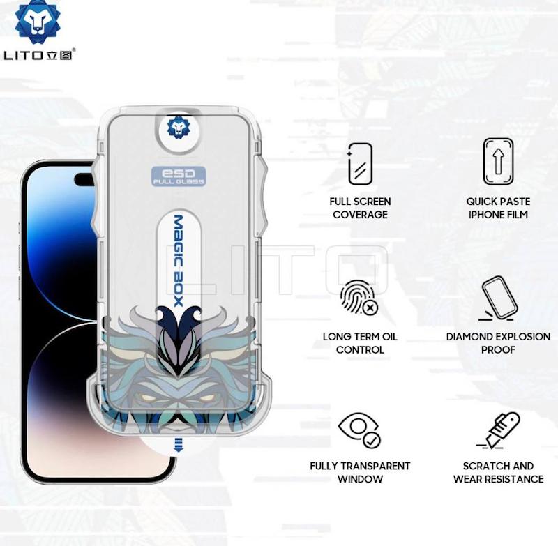 گلس +D  از برند لیتو همراه اپلیکاتور نصب آسان