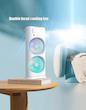 پنکه رومیزی مه پاش شارژی دوقلو Double spray fan
