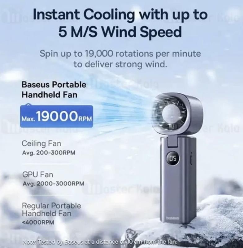پنکه دستی و شارژی BASEUS مدل GO TRIP DT1