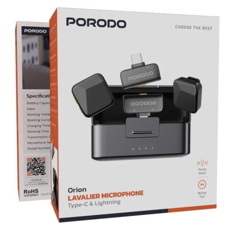 میکروفن یقه ای پرودو مدل PDLAMPHF75 با درگاه اتصال type c