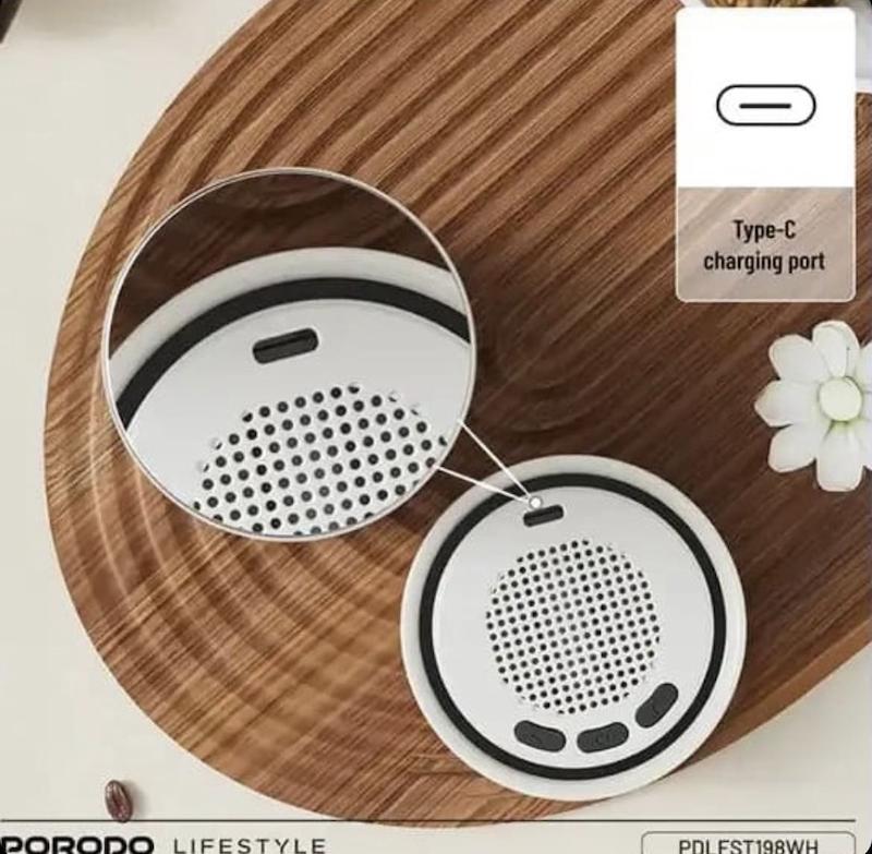 ماگ همزن مغناطیسی و اسپیکر پرودو Porodo Fluxmix 350mL Stirring Cup with Speaker PDLFST198WH