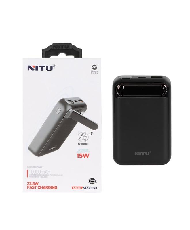 پاوربانک وایرلس Nitu 22.5W 10000mAh مدل NPB27 -