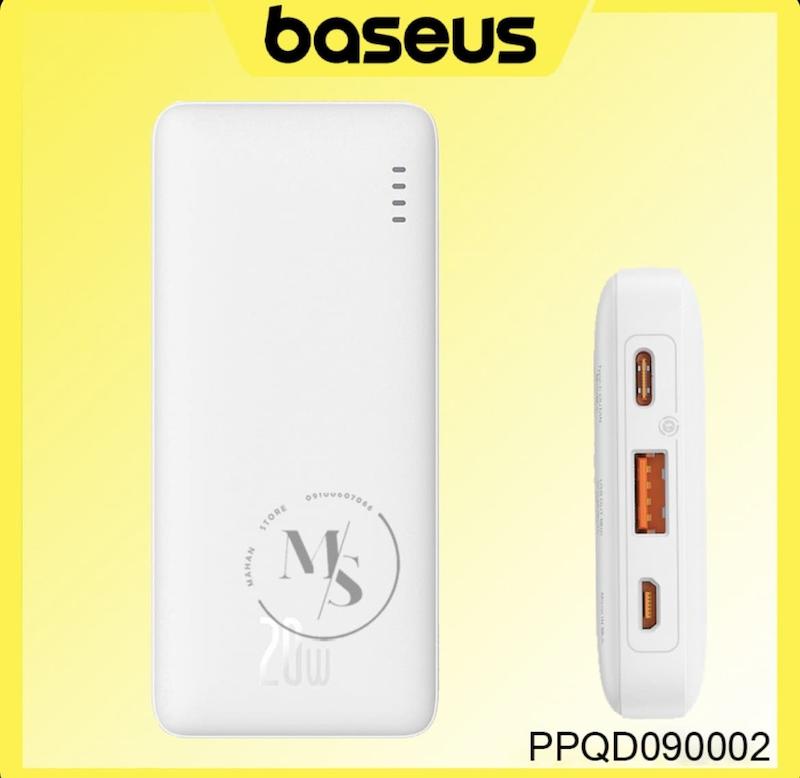 پاوربانک Baseus مدل PPQD090002 ظرفیت 10000 میلی‌آمپر ساعت توان 20 وات