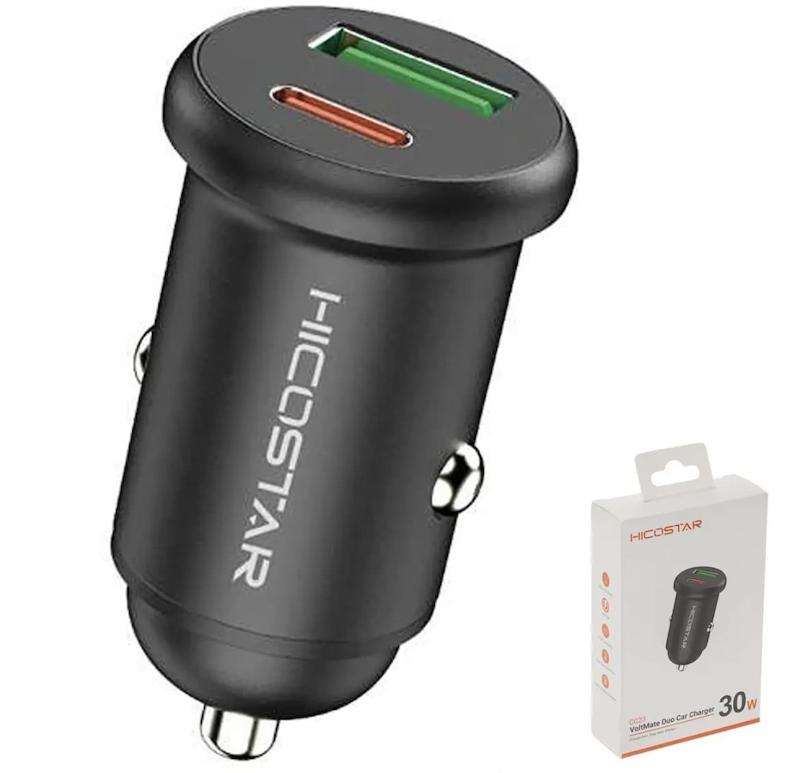 شارژر فندکی ماشین هایکو استار HICOSTAR مدل HS-CC23 توان 30 وات