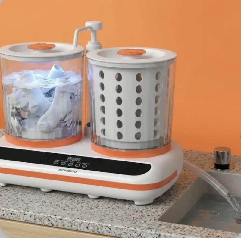 ماشین لباسشویی مینی 2 لیتری قابل حمل پرودو مدل LAUNDER TWIN
