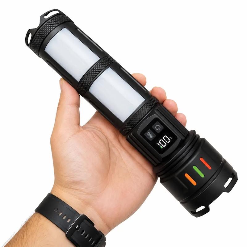 چراغ قوه دستی حرفه ای با قابلیت پاور بانک مدل COBA - CB -R18 