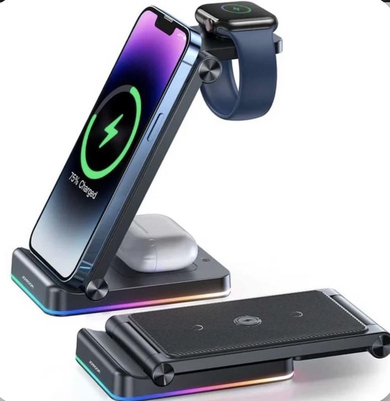 شارژر وایرلس JR-WQN01 توان 15W MAX مدل 3IN1‬
