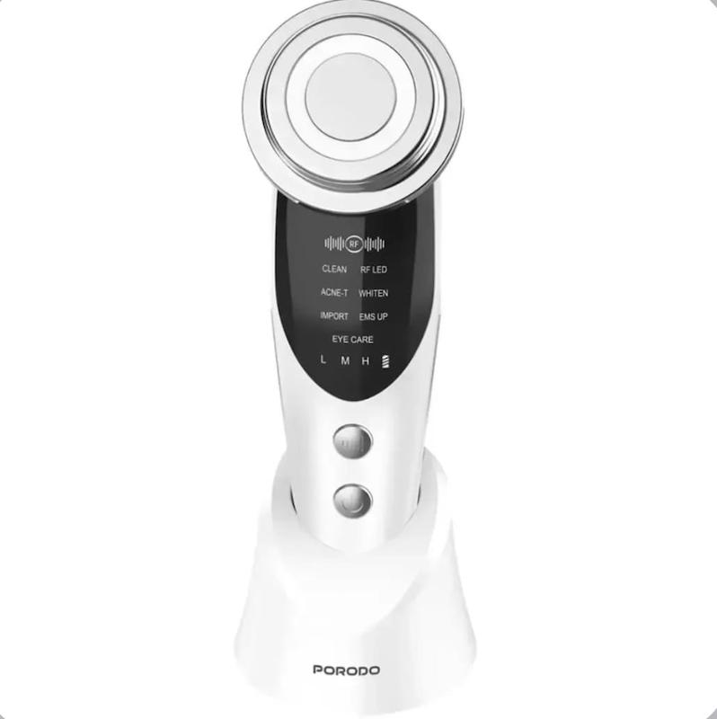 ماساژور صورت ۷ کاره پرودو مدل PDKFSTM9907WH با نور LED و ویبره گرم