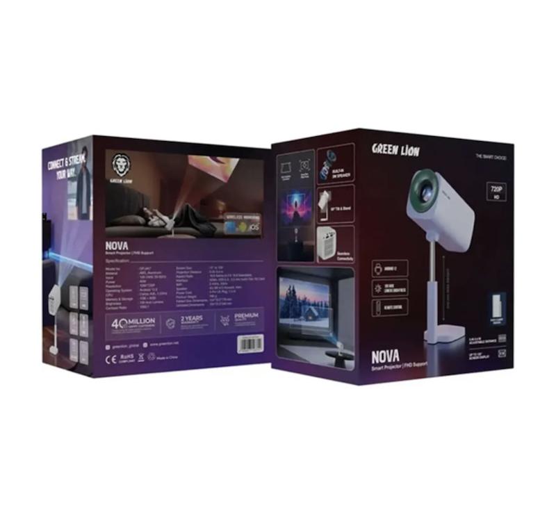 ویدیو پروژکتور فول اچ دی گرین لاین Green Lion Nova Smart Projector GNNOVPJRTWH