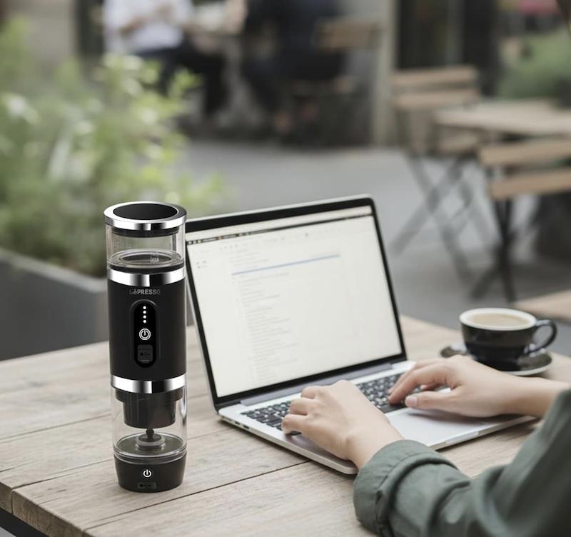 قهوه ساز پرتابل 4 در 1 همراه با فوم‌ساز شیر لپرسو مدل LePresso 4 in 1 Portable Coffee Maker with Milk Frother