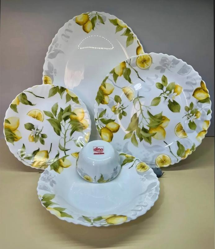 سرویس غذا خوری  ۲۵ پارچه طرح لیمو