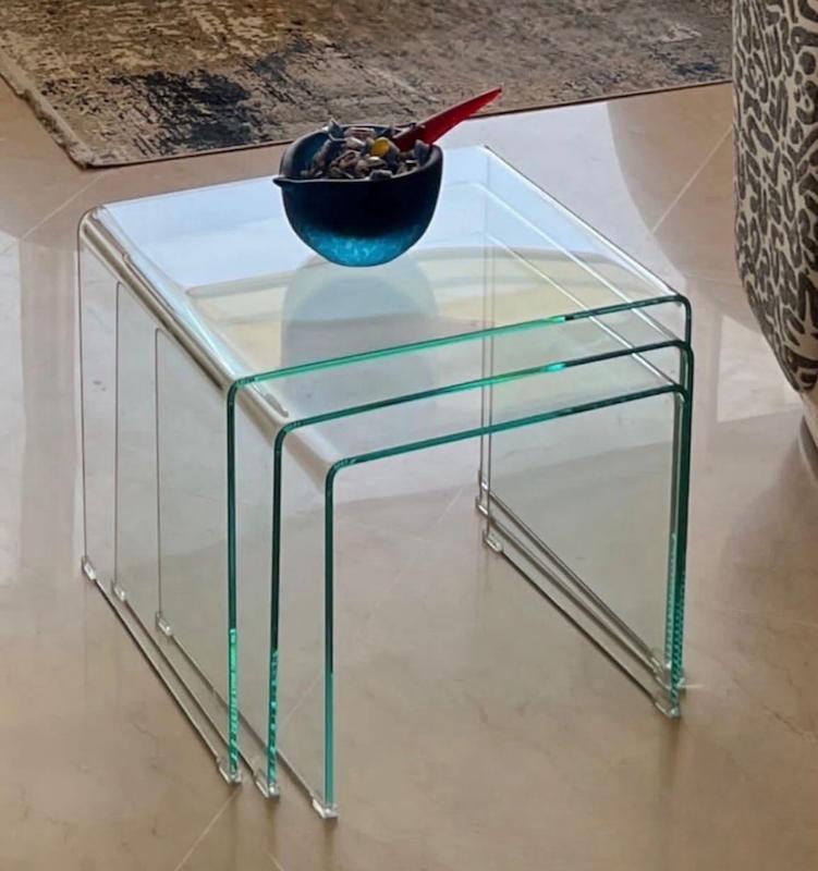 عسلی شیشه ای ۳ سایز