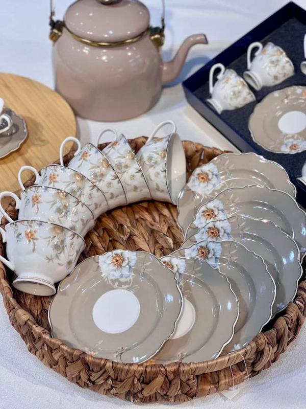 سرویس چای خوری گلدار ترک