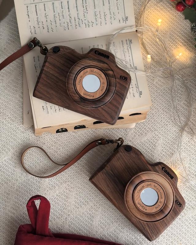 دوربین دکوری چوبی