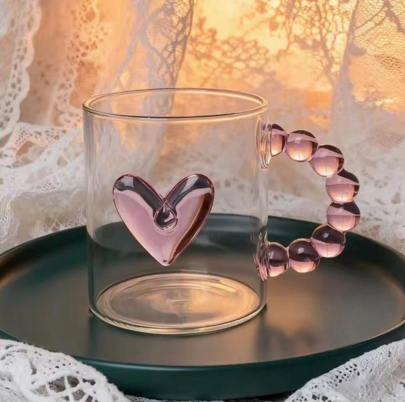 لیوان قلبی دسته دار