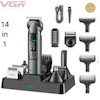 ست ماشین اصلاح وی جی آر مدل V-096 ضد آب با ۱۴ قابلیت